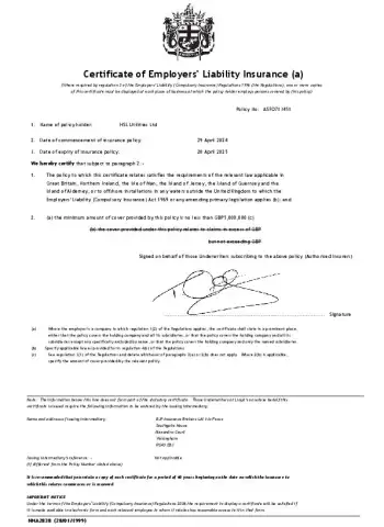 Employers Liability Insurance
